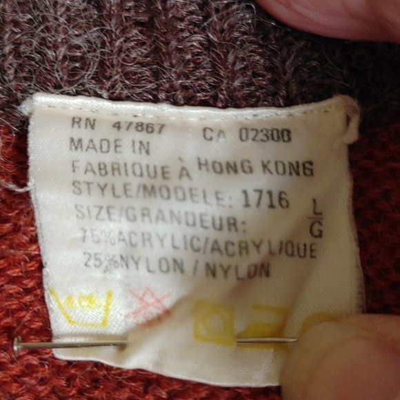 Vintage Razzle Dazzle Cardigan Sweater in Autumn Colors - Picture 10 of 15